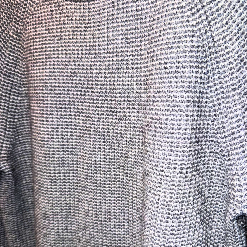 J. CREW Men's Waffle Crewneck Cashemere Sweater in Charcoal - M - Picture 11 of 13